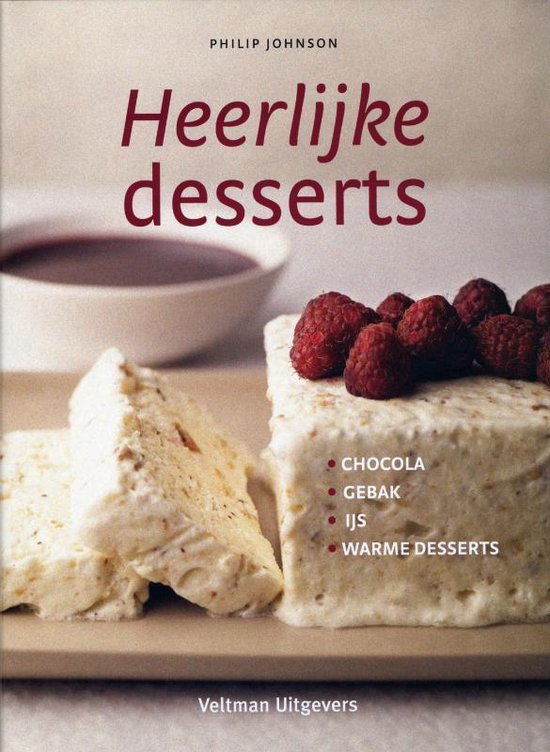 Cover van het boek 'Heerlijke desserts' van Philip Johnson