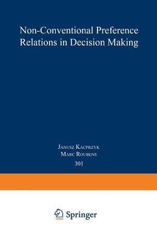 Non-conventional Preference Relations in Decision Making - cover
