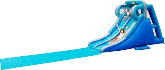 opleiding paars hebzuchtig Happy Hop Kamikaze Double Slip and Slide Waterglijbaan - 510 cm x 230 cm x  290 cm –... | bol.com