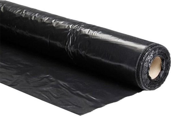 Foliefol Afdekfolie zwart T200 6mtr x 50mtr ldpe | bol.com