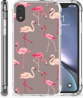 Backcover Geschikt voor iPhone Xr Flamingo