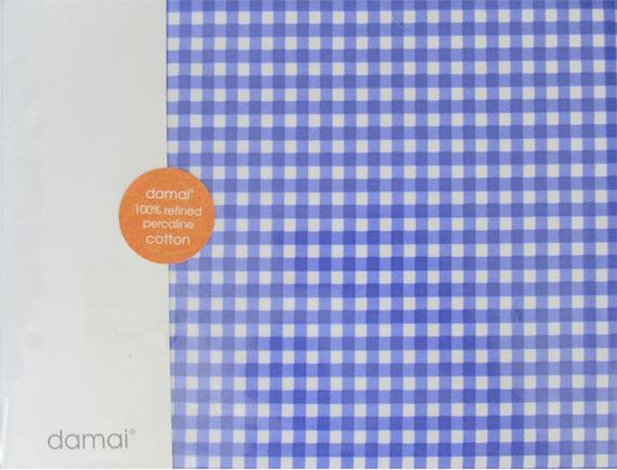 Damai Vichy Hoeslaken - Ledikant - 60x120 cm - Purple