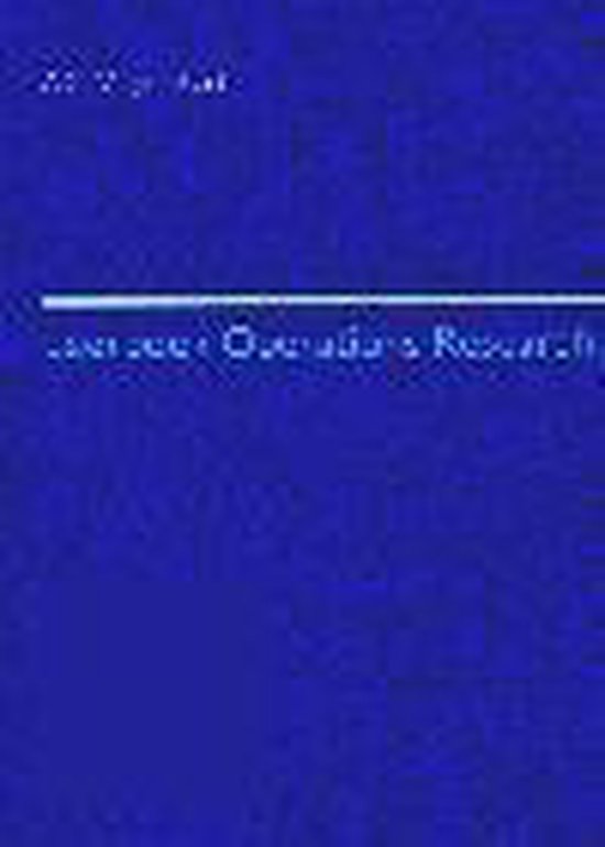 LEERBOEK OPERATIONS RESEARCH
