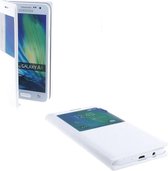 Samsung Galaxy A3 2015 Leather S View Cover Wit White