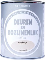 Hermadix deuren & kozijnen lak zijdeglans grijsbeige - 750 ml.