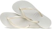 Havaianas Slim Dames Slippers - White - Maat 35/36