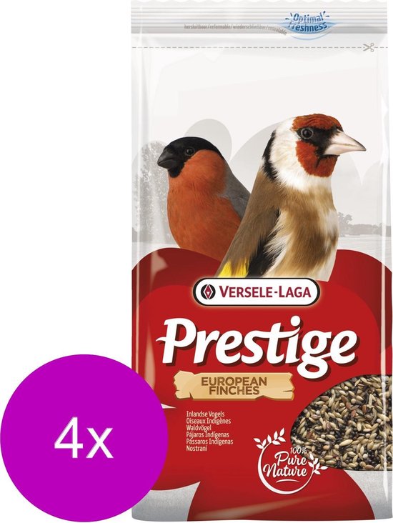 Versele-Laga Prestige Inlandse Wildzang - Vogelvoer - 4 x 1 kg