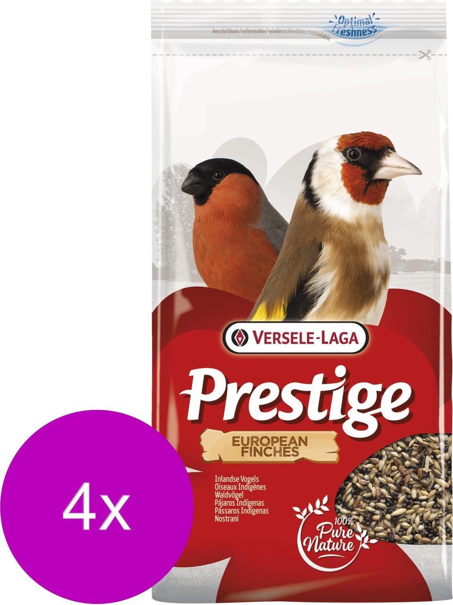 Versele-Laga Prestige Inlandse Wildzang - Vogelvoer - 4 x 1 kg - Versele-Laga