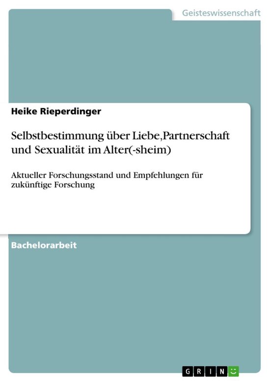 Selbstbestimmung über Liebe,Partnerschaft und Sexualität i ... - cover