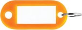 Sleutellabel pavo plastic oranje | Doos a 100 stuk