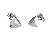 Zilveren Oorknopjes - Driehoek - Oorstekers Zilver - 7 mm