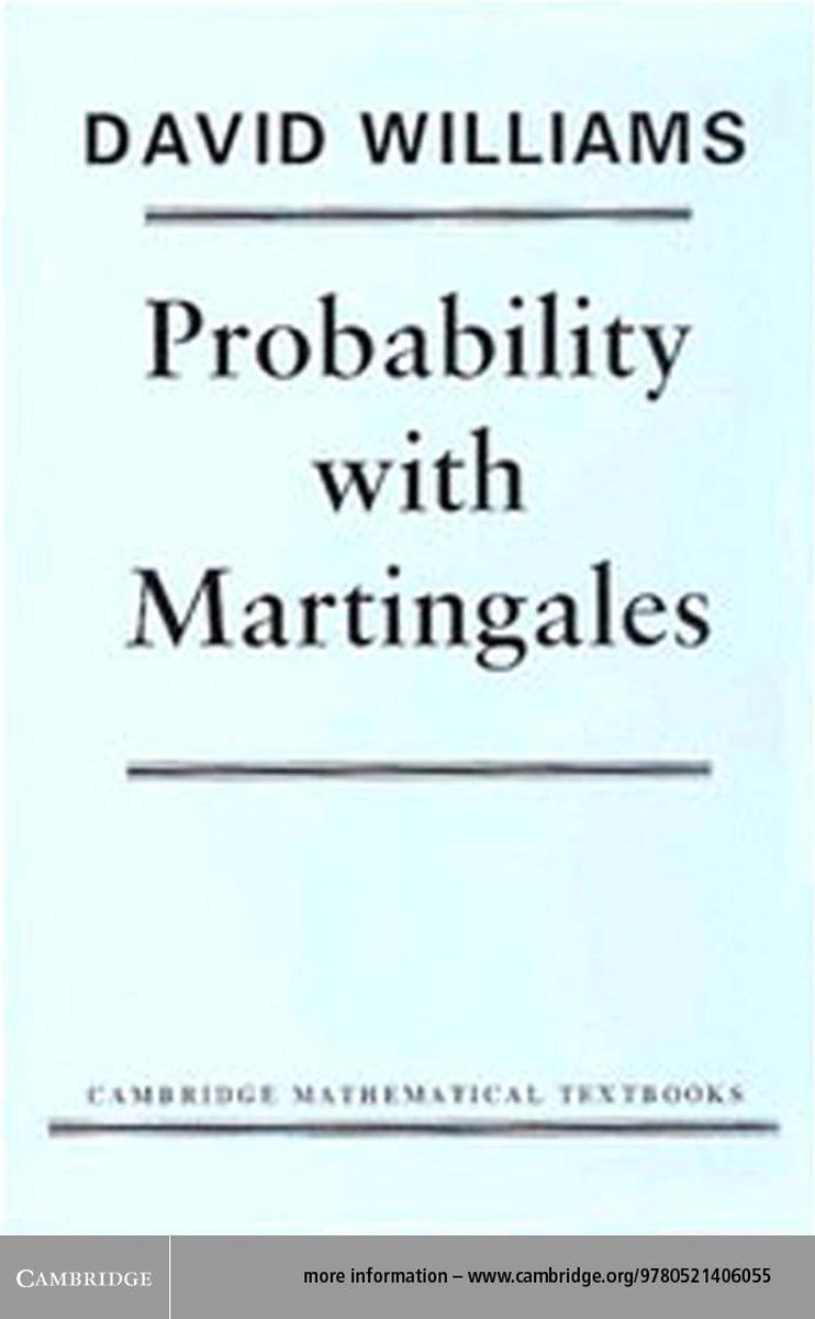 Omslag van Probability with Martingales