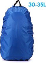 Flightbag - Waterdichte 35 Liter Regenhoes / Regencover voor Backpack of Rugzak – Blauw