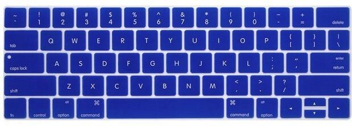 Siliconen Toetsenbord bescherming voor Macbook Pro met Touch Bar US-versie Blauw