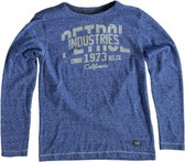 Petrol stevige zachte blauwe longsleeve Maat - 104