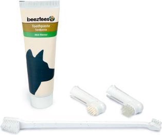 Beeztees – Gebitsverzorgset met tandpasta en tandenborstels