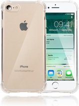 Transparant tpu backcover hoesje met sterke randen voor iPhone 8