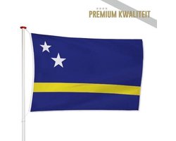 Curacaose Vlag Curaçao 100x150cm - Kwaliteitsvlag - Geschikt voor buiten