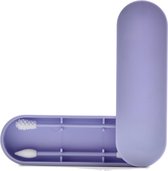 Bâtonnets d'ouate durables et réutilisables - Violet - 2 pièces