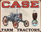 Case Farm Tractors, Metalen wandbord 31.5x41.5cm