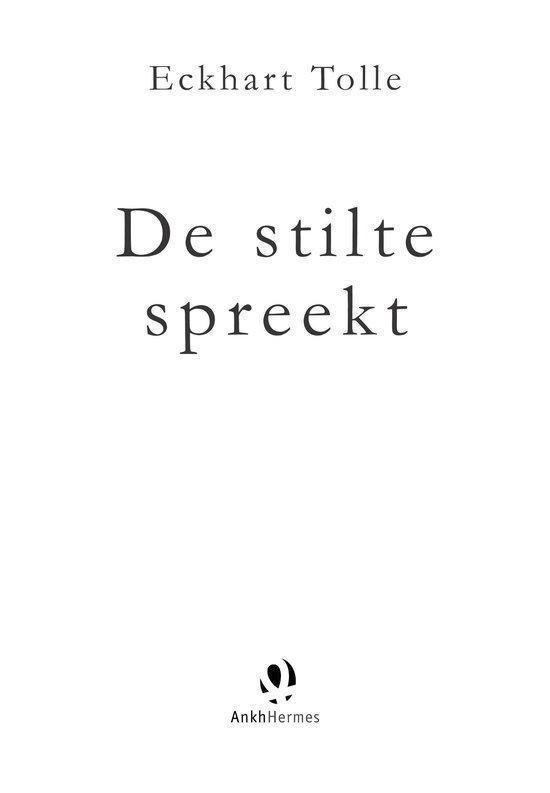 De stilte spreekt - cover
