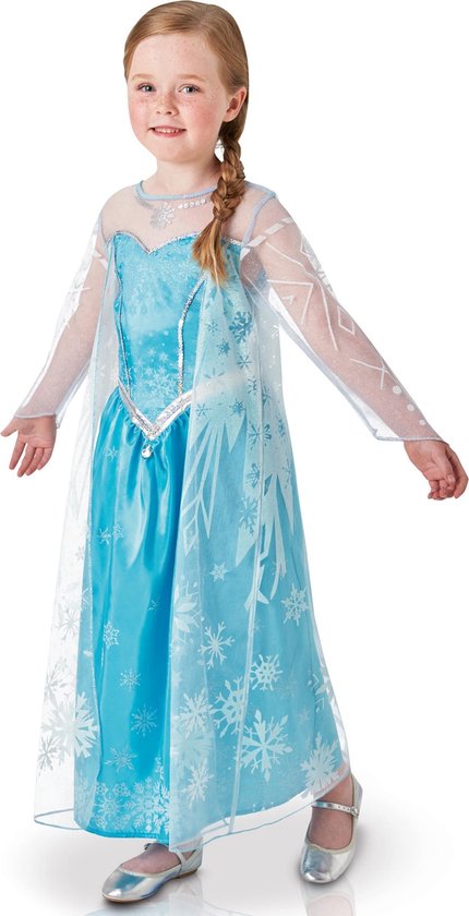 Luxe Frozen™ Elsa kostuum voor meisjes - Verkleedkleding - Maat 122/128 |  bol.com