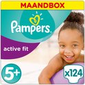 Pampers Active Fit - Maat 5+ (Junior+) 13-25 kg - Maandbox 124 Stuks - Luiers