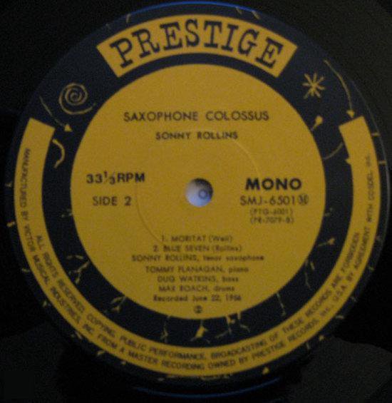 Saxophone Colossus, Sonny Rollins LP (album) Muziek