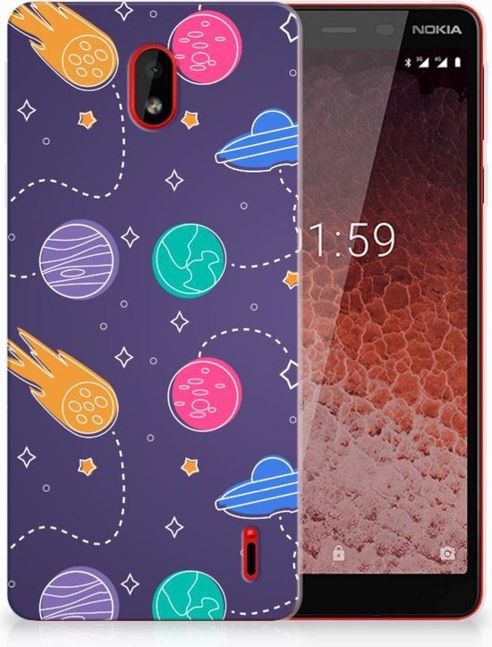 Bumper Housse Etui pour Nokia 1 Plus Coque Téléphone Espace