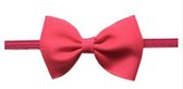 Haarbandje hoofdband elastiek baby peuter meisje strik lint cyclaam fuchsia – gratis verzending