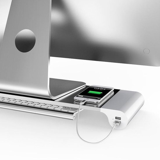 SWAWIS Monitorerhöhung Acryl Monitor Erhöhung 34x19x10cm Dicke 10mm Monitor Stand Monitor Ständer Bildschirmerhöhung Monitorständer Schreibtisch Bildschirm Erhöhung für Laptop Bildschirme Computer