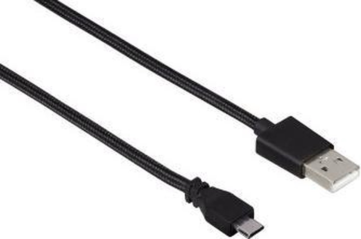 Hama 00134610 USB-kabel USB 2.0 1 m Micro-USB B USB A Zwart
