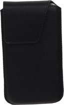 Smartphone Pouch Maat S ( - Hoesje Geschikt voor Samsung Galaxy S2 i9100 ) Zwart