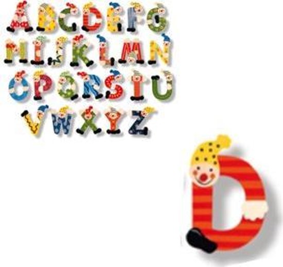 Houten naam letter D