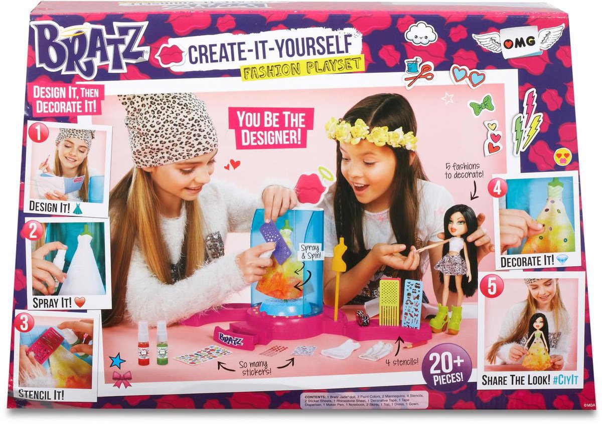 Bratz Create Yourself Fashion Speelset inclusief Modepop bol