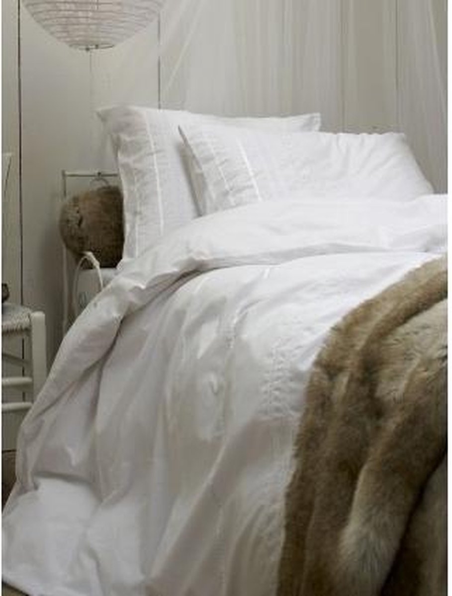 Essenza Laura Dekbedovertrek - Eenpersoons - 140x200/220 cm - White