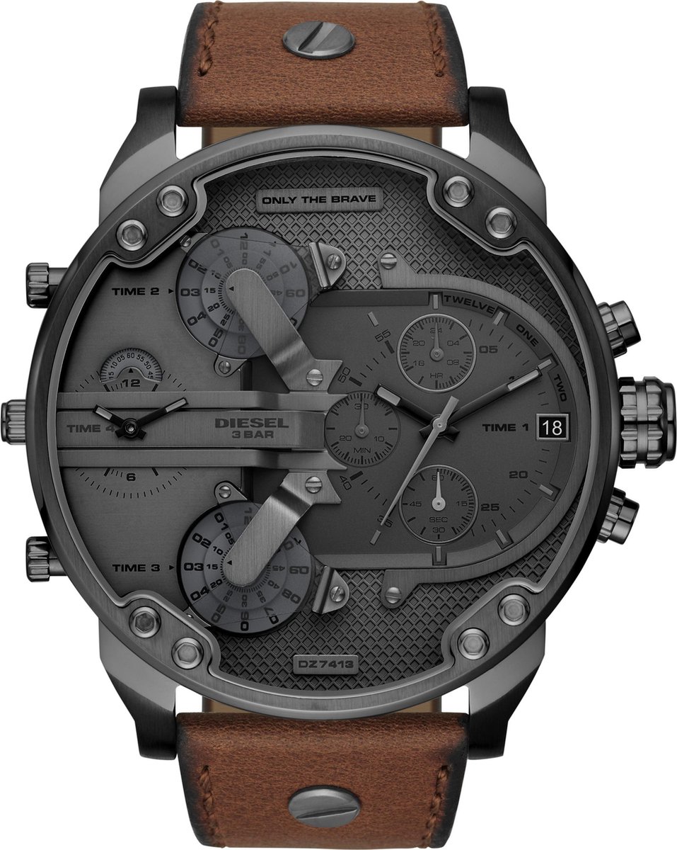 Diesel Grijs Mannen Horloge DZ7413