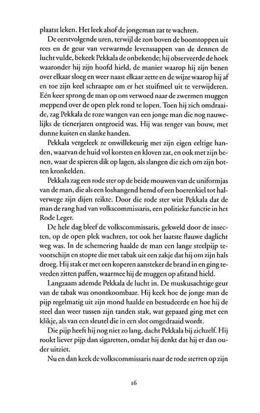 Pagina met tekst en een illustratie van een man in uniform.