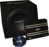 Excalibur X1 Basspack 12'' Subwoofer Met Versterker En Kabelset