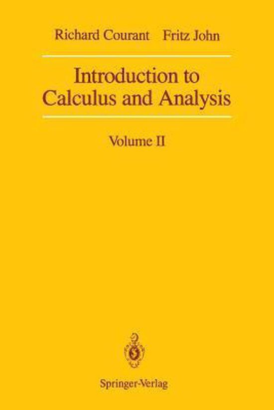 Introduction to Calculus and Analysis - cover