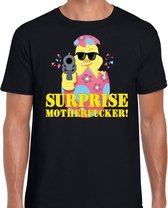 Fout paas t-shirt zwart surprise motherfucker voor heren 2XL