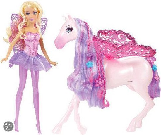 Barbie fee en Pegasus sprookjespaard - Barbie pop | bol.com