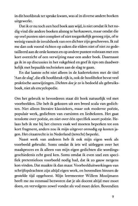 De schrijfbibliotheek - Dichten doe je zo