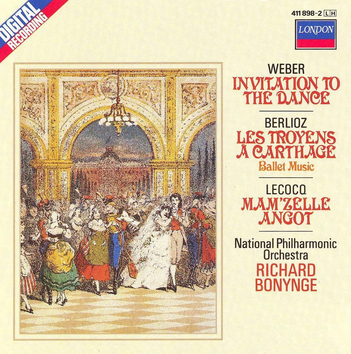 Afbeelding van product Weber: Invitation to the Dance; Berlioz: Les Troyens à Carthage; Lecoco: Mam'zelle Angot  - Richard Bonynge
