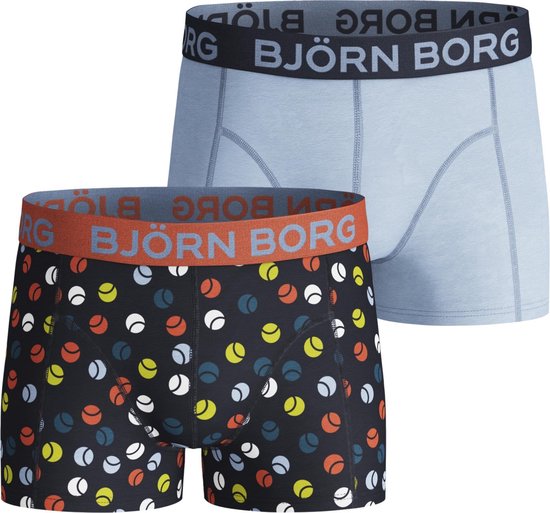 Björn Borg Tennisball jongens Boxershort - 2pack - multi/tennisbal/blauw -  Maat 170 - 176 | bol.com