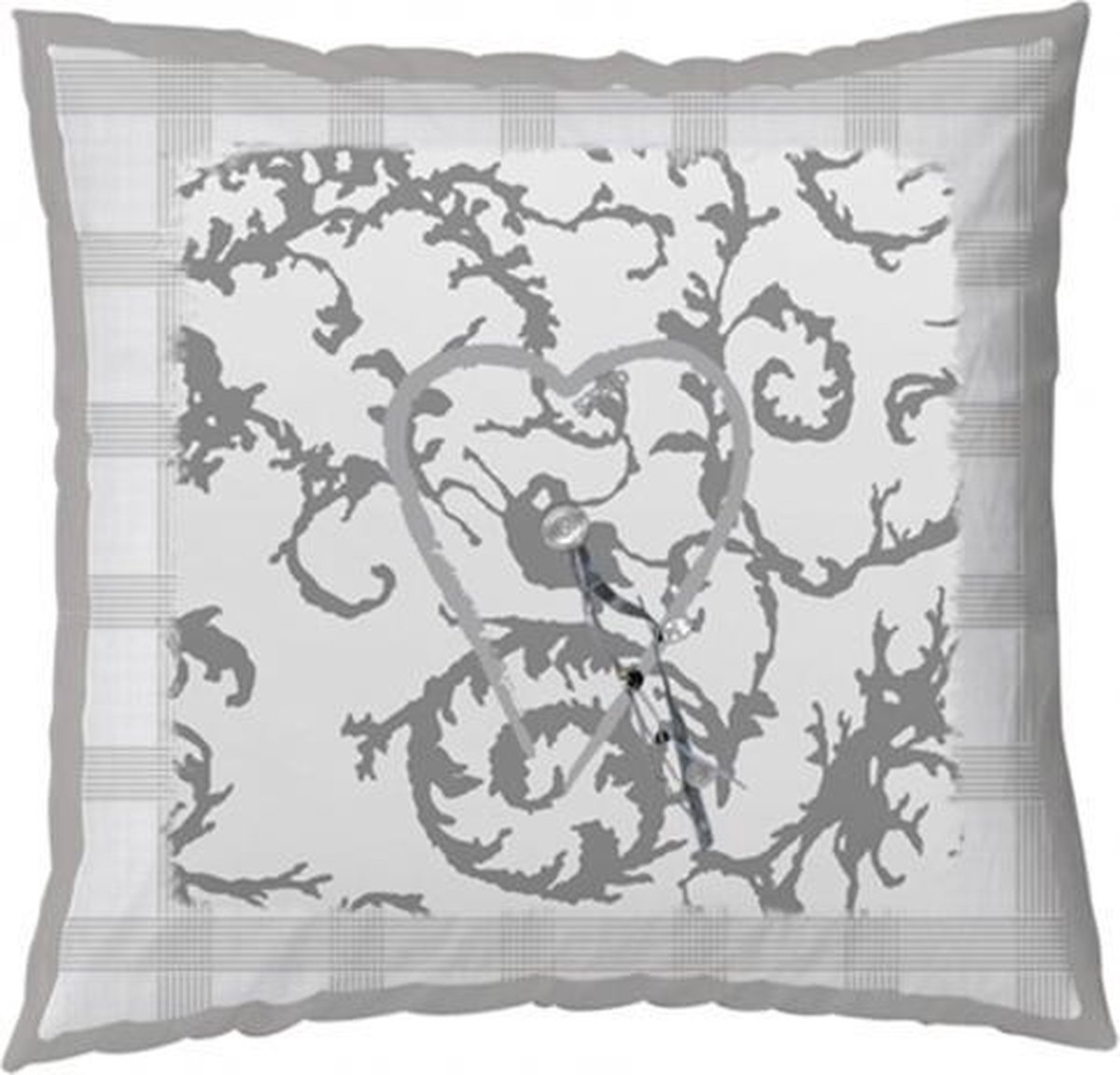 Stapelgoed Sweet Heartz Sierkussen - 50x50 cm - Grey