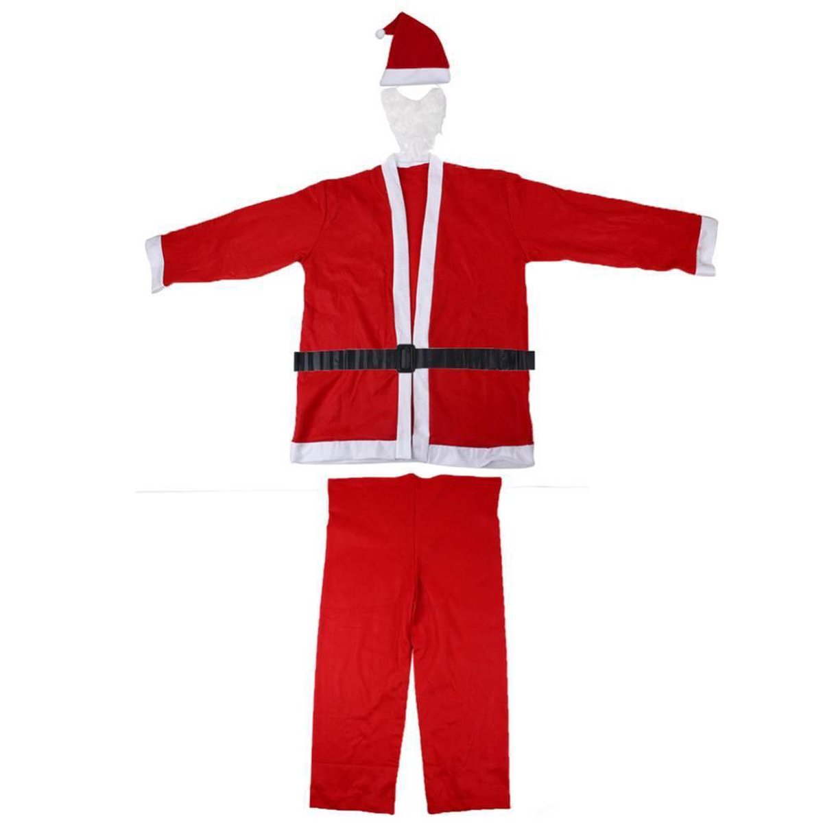 Kerstmanpak - kerst kostuum - - kerst outfit voor volwassenen - 5-delig -... | bol.com
