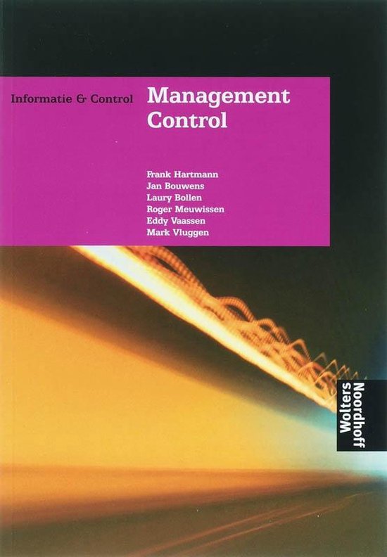 Cover van het boek 'Management control / druk 1' van Frank Hartmann en Eddy Vaassen