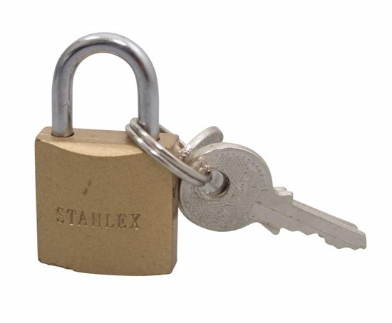 Cadenas Stahlex en laiton avec deux clés sur un anneau.