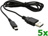 USB Oplader voor Nintendo DSi (XL) 3DS (XL) 2DS 5 stuks